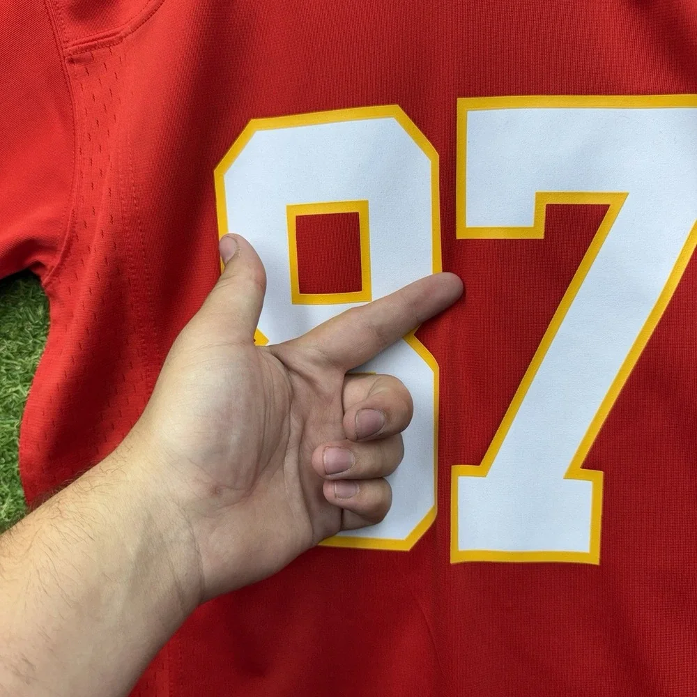 Nike Kansas City Chiefs Jersey Youth Boys Medium Travis Kelce NFL On Field #87